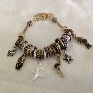 Beachy charm bracelet